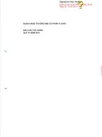 Báo cáo tài chính công ty mẹ quý 4 năm 2015 - Ngân hàng Thương mại Cổ phần Á Châu