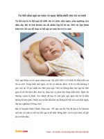 Tư thế nằm ngủ an toàn và nguy hiểm nhất cho trẻ sơ sinh