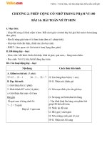 Giáo án Toán 2 chương 2 bài 14