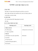 Giáo án Tiếng Việt 2 tuần 2 bài: Tập đọc - Làm việc thật vui