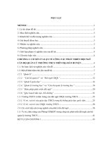 Đề tài Phát triển đội ngũ cán bộ quản lý trường THCS huyện Sốp Cộp, tỉnh Sơn La