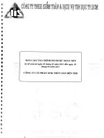 Báo cáo tài chính quý 2 năm 2011 (đã soát xét) - Công ty Cổ phần Xuất nhập khẩu Thủy sản Bến Tre