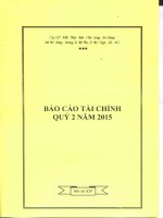 Báo cáo tài chính quý 2 năm 2015 - Công ty cổ phần Xuất nhập khẩu Thủy sản Cửu Long An Giang