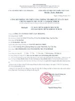 Báo cáo tài chính quý 2 năm 2015 (đã soát xét) - Công ty Cổ phần Thủy sản Mekong