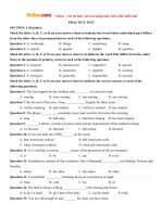 Bộ đề thi thử THPT Quốc gia năm 2016 môn Tiếng Anh - Số 9