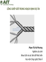 LỒNG GHÉP GIỚI TRONG HOẠCH ĐỊNH DỰ ÁN