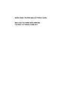 Báo cáo tài chính công ty mẹ quý 2 năm 2011 - Ngân hàng Thương mại Cổ phần Á Châu