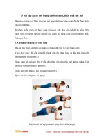 Bài tập giảm mỡ bụng dưới cho bạn nữ eo thon con kiến