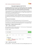 Cách giải bài tập hóa trên Cốc Cốc