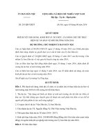 Quyết định 281/QĐ-UBDT phê duyệt nội dung, kinh phí, tổ chức và cá nhân thực hiện dự án bảo vệ môi trường