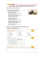 Bé học Tiếng Anh qua bài hát: Time for another year