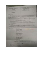 Đề thi tuyển sinh vào lớp 10 THPT môn Ngữ văn Sở GD&ĐT Hà Tĩnh năm 2016 - 2017