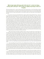 Một số giải pháp kết hợp phát triển kinh tế - xã hội với tăng cường quốc phòng an ninh trong sự nghiệp xây dựng và bảo vệ Tổ quốc