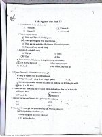 Đề thi hóa sinh TP p1 IUH đại học công nghiệp TP HCM