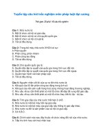 Câu hỏi trắc nghiệm môn pháp luật đại cương