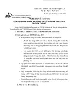 Nghị quyết Hội đồng Quản trị ngày 06-01-2011 - Công ty Cổ phần Mĩ thuật và Truyền thông