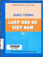 Giáo trình Luật dân sự Việt Nam