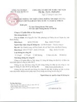 Báo cáo tình hình quản trị công ty - Công ty Cổ phần Đầu tư Xây dựng 3-2