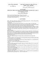 chiến lược dinh dưỡng quốc gia 2011   2020