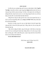 LỜI cảm ơn của khóa luận