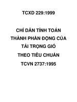 TCVN 229 1999 chỉ dẫn tính thành phần động của tải trọng gió theo TCVN 2737 1995