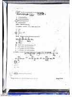 Đề thi hóa hữu cơ phần 2 IUH TRUONG DAI HOC CONG NGHIEP TP HCM  PHOTO bèo