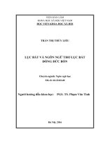 Luận án ngôn ngữ học lục bát và ngôn ngữ thơ lục bát đồng đức bốn