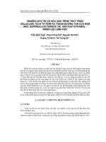 NGHIÊN CỨU TỐI ƯU HÓA QUÁ TRÌNH THỦY PHÂN CELLULOSE TÁCH TỪ RƠM RẠ THÀNH ĐƯỜNG TAN CỦA NÂM MỐC ASPERGILLUS TERRIUS ĐỂ SẢN XUẤT ETHANOL NHIÊN LIỆU SINH HỌC
