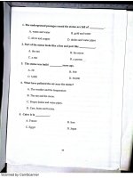 Đề thi anh văn căn bản p2 IUH đại học công nghiệp TP HCM