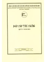Báo cáo tài chính quý 3 năm 2011 - Công ty cổ phần Đầu tư và Phát triển Đô thị Dầu khí Cửu Long