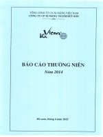 Báo cáo thường niên năm 2014 - Công ty cổ phần Xi măng Vicem Bút Sơn