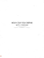 Báo cáo tài chính quý 4 năm 2015 - Công ty Cổ phần Xây dựng và Đầu tư 492