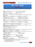 LE DANG KHUONG  BO 10 DE 7 DIEM   DE 1