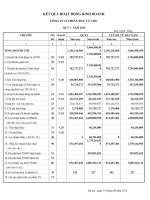 Báo cáo tài chính quý 1 năm 2015 - Công ty Cổ phần Đầu tư CMC