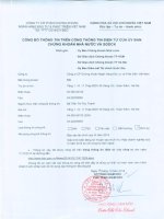 Báo cáo tài chính quý 3 năm 2014 - Công ty cổ phần Chứng khoán Ngân hàng Đầu tư và Phát triển Việt Nam