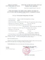 Báo cáo tài chính năm 2014 (đã kiểm toán) - Công ty cổ phần Xuất nhập khẩu An Giang