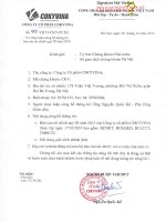 Báo cáo tài chính quý 3 năm 2014 - Công ty Cổ phần COKYVINA