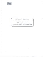 Báo cáo tài chính năm 2014 (đã kiểm toán) - Công ty Cổ phần Sách và Thiết bị Bình Định