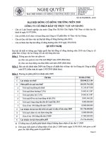 Nghị quyết đại hội cổ đông ngày 29-04-2010 - Công ty Cổ phần Bảo vệ Thực vật An Giang