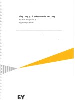 Báo cáo tài chính quý 2 năm 2014 (đã soát xét) - Tổng CTCP Bảo hiểm Bảo Long