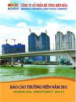 Báo cáo thường niên năm 2011 - Công ty Cổ phần Bê tông Biên Hòa