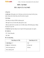 Giáo án Tiếng Việt 2 tuần 3 bài: Tập đọc - Bạn của Nai Nhỏ