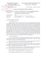 Báo cáo thường niên năm 2011 - Công ty Cổ phần Đầu tư Xây dựng Bình Chánh