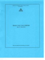 Báo cáo tài chính công ty mẹ quý 4 năm 2014 - Công ty Cổ phần Chế biến và Xuất nhập khẩu Thuỷ sản Cà Mau
