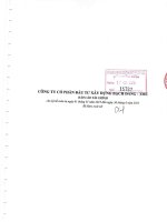 Báo cáo tài chính quý 2 năm 2015 (đã soát xét) - Công ty Cổ phần Đầu tư Xây dựng Bạch Đằng TMC