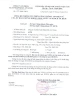 Báo cáo tài chính quý 3 năm 2014 - Công ty cổ phần Xuất nhập khẩu An Giang