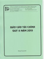 Báo cáo tài chính quý 2 năm 2015 - Công ty Cổ phần Xây dựng và Giao thông Bình Dương
