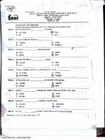 Đề thi chứng chỉ anh văn a IUH đại học công nghiệp TP HCM