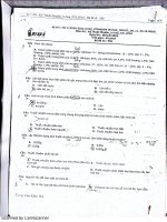 Đề thi nhuộm in IUH đại học công nghiệp TP HCM