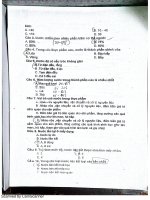 Đề thi hóa sinh TP p6 IUH đại học công nghiệp TP HCM